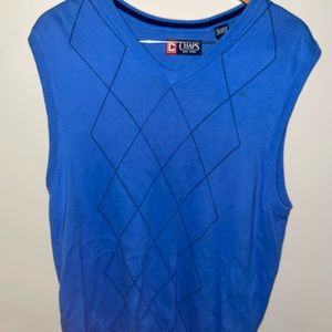 Chaps Blue Sweater Vest
